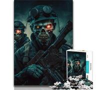 1000-piece Puzzle for Adults Dead Army Zombie Soldier Brainteaser Family Games Perfect Decoration Anti-Stress Toys (size 50x75cm)