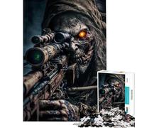 1000-piece Puzzle for Adults Dead Army Zombie Soldier Educational Challenge Presents for Women Hands-on Game for Ages 14 And over (50X75CM)