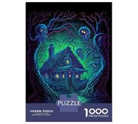 1000-piece Puzzle for Adults Dead House Jigsaws for Adults Family Games Precision Cutting Unique Birthday And Xmas Gifts 70x50cm/1000pcs