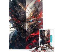 1000-piece Puzzle for Adults Death Vs Life Anime Help The Brain Exercise Difficult Challenge Relaxing Games for 14+ Puzzle Game Offered (38x52cm)