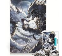 1000 Piece Puzzle For Adults Death Wolf Vs Life Wolf, Brain Teaser Game, Interesting Stress Reduction, Every Piece Is Unique 50x75cm