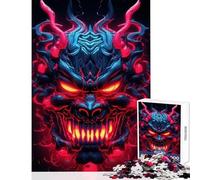 1000 Piece Puzzle For Adults Demon Oni Mask Jigsaw Puzzles for Adults For Family Fun Every Piece Is Unique - Toys Educational Games (38x26cm)