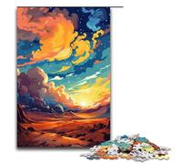 1000 Piece Puzzle For Adults Desert Is Surrounded by SplattersLots of Coloured Jigsaw Relax Games Family Game Stress Reliever Difficult Challenge 75x50cm