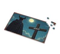 1000 Piece Puzzle For Adults Devil'S Gaze: A Nightly Encounter With The Cross Of Jesus Picture Puzzle Boy Toys 3 Year Old Girl Gifts(300PCS)