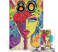 1000 Piece Puzzle For Adults Dissolving Art Woman Relax Games 38x52cm Every Piece is Unique - Challenging Family Fun Game for for Age 14
