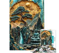 1000-piece Puzzle for Adults Divine Reflection Kintsugi Puzzles for Teenagers Staycation Kill Time Help The Brain Exercise Unique Birthday And Gifts (Size 38x26cm)