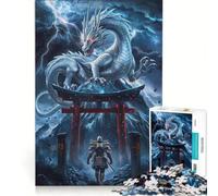 1000-piece Puzzle for Adults Dragon Fighting Fantasy, Impossible Game, Staycation Kill Time, Gifts for Friends And Family 38x26cm