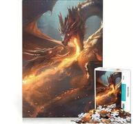 1000-piece Puzzle for Adults Dragons Fighting, Impossible Game, Staycation Kill Time, Gifts for Friends And Family 50x75cm