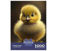 1000 Piece Puzzle for Adults, Duck Cute Animal Artwork, Creative Leisure Activity, Seasonal Gift Choice, Precision Cut Pieces, 52x38cm/1000pcs