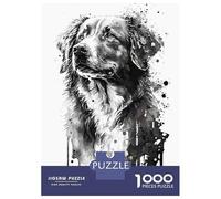 1000 Piece Puzzle For Adults Duck Tolling Retriever Ink Jigsaw Puzzle Anti-Stress Toys Difficult Hard Deal As Gifts for The Whole Family 38x26cm/1000pcs