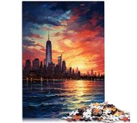 1000 Piece Puzzle For Adults Dynamic City View Challenging Game Puzzles 26x38cm deal as gifts for the whole family for teenager Age 14+