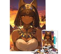 1000 Piece Puzzle For Adults Egyptian Goddess Anime Girl for Educational Game Toy Intellectual Game Gifts Birthday Difficult Challenge (Size 38x26cm)