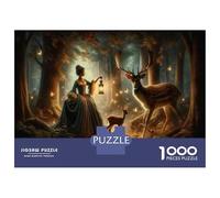 1000 Piece Puzzle For Adults Enchanted Forest Lantern Journey Adult Jigsaw Puzzle Relaxing Games Birthday Present Deal As Gifts for The Whole Family 70x50cm/1000pcs