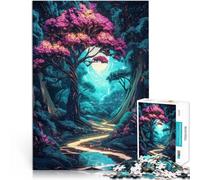 1000 Piece Puzzle For Adults “Enchanted Forest Path” Made of wood,for and from 14 years and over Train your brain and your hands Christmas Birthday Gift。size:50x75cm/14.96x20.47inch