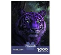 1000-piece Puzzle for Adults Enchanted Tiger's Gaze Puzzles for Adults Family Games Presents for Women Unique Birthday And Xmas Gifts 38x26cm/1000pcs