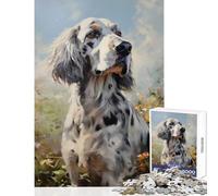 1000-piece Puzzle for Adults English Setter Puzzles for Teenagers Staycation Kill Time Help The Brain Exercise Unique Birthday And Gifts (38x26cm)
