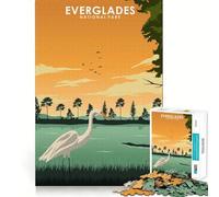 1000-piece Puzzle for Adults Everglades National Park Premium Cut Fun Brain Boosting Play Chill Game Play Christmas Calm Gift (50x75cm)