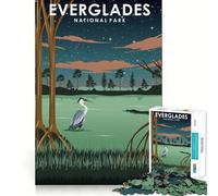 1000 Piece Puzzle For Adults Everglades National Park Smooth Joint Fun Logic Puzzle Play Casual Game Time Xmas Scene Art (50x75cm)