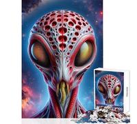 1000-piece Puzzle for Adults Extraterrestrial Alien Toy Wall Decor Great Gift for Games Practical Game Wishlist with Santa Claus Size 50x75cm