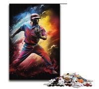 1000 Piece Puzzle For Adults Fantasy Color Baseball Player Game Puzzles for Is Ideal As A Gift for The Whole Family 1000 PCS(38x26cm)