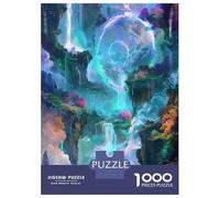 1000-piece Puzzle for Adults Fantasy Waterfall Landscape Teenager Puzzles Anti-Stress Toys Difficult Challenge Fun Activities at Home 52x38cm/1000pcs