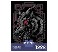 1000 Piece Puzzle for Adults, Fenrir Wolf Child Of Loki Artwork, Mindfulness Activity, Idea, Durable Puzzle Pieces, 52x38cm/1000pcs
