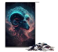 1000 Piece Puzzle for Adults Fiery Cloud Aries Jigsaw for Educational Game Challenge Toy Artwork Gift 75x50cm