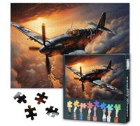 1000 Piece Puzzle for Adults Fighter Plane Puzzle Vintage Aviation Plane