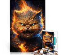 1000 Piece Puzzle For Adults Fire Animal Garfield Challenging Game Puzzles 26x38cm Stress Reliever Difficult Challenge for teenager Age 14+