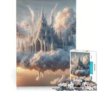 1000-piece Puzzle for Adults Floating Castle in The Clouds, Educational Games, Train Your Brain And Hands, Artists' Collection, Fine Arts 38x52cm