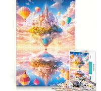 1000-piece Puzzle for Adults Floating Castle in The Clouds, Family Game, Pattern Assembly, Unique Gifts for Birthday And Christmas 50x75cm