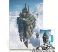 1000-piece Puzzle for Adults Floating Castle in The Clouds, Family Game, Pattern Assembly, Unique Gifts for Birthday And Christmas 50x75cm