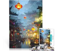 1000 Piece Puzzle For Adults Flood In The Middle CIty Spielspielzeug als Familiengeschenk Ein Kunstwerk38x26cm