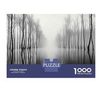 1000-piece Puzzle for Adults Foggy Forest Reflections Jigsaw for Adults Anti-Stress Toys Difficult Challenge Unique Birthday And Xmas Gifts 38x26cm/1000pcs