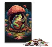 1000 Piece Puzzle For Adults Frog Playing Banjo Family Activity Jigsaw Family Game Stress Reliever Difficult Challenge Puzzle 75x50cm