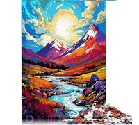 1000 Piece Puzzle for Adults,ful in the Scottish Highlands, UK Paper puzzle,for Adults and Kids Age 12 Years Up,Brain Teaser Puzzles For Adults。Size: 26X38cm