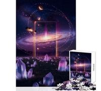 1000-piece Puzzle for Adults Galactic Crystal Portal Puzzles for Teenagers Staycation Kill Time Help The Brain Exercise Unique Birthday And Gifts (38x52cm)