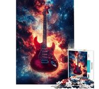 1000-piece Puzzle for Adults Galactic Guitar Glow Puzzles for Teenagers Staycation Kill Time Help The Brain Exercise Unique Birthday And Gifts (Size 38x26cm)