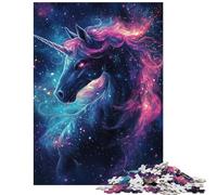 1000-piece Puzzle for Adults Galactic Unicorn Majesty Puzzles for Teenagers Staycation Kill Time Help The Brain Exercise Unique Birthday And Gifts (38x52cm/1000pcs)