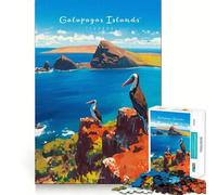 1000 Piece Puzzle For Adults Galapagos Islands Explore Smooth Joint Fun Logic Puzzle Play Casual Game Time Xmas Scene Art (38x52cm)