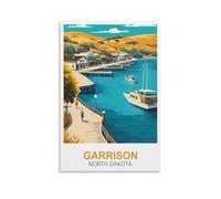 1000 Piece Puzzle for Adults,Garrison North Dakota,Home Decor Birthday Party Gift Toy for Men Women Elders Seniors 52x38cm