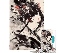 1000-piece Puzzle for Adults Geisha Art Help The Brain Exercise Difficult Challenge Relaxing Games for 14+ Puzzle Game Offered (38x52cm)