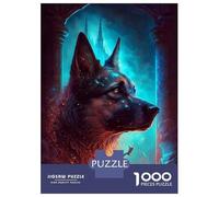 1000 Piece Puzzle For Adults German Shepherd Dog Fable Jigsaw Puzzle Anti-Stress Toys Difficult Hard Deal As Gifts for The Whole Family 52x38cm/1000pcs