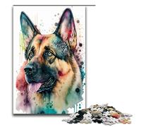 1000 Piece Puzzle For Adults German Shepherd Game Puzzles for Is Ideal As A Gift for The Whole Family 75x50cm
