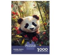1000-piece Puzzle for Adults Giant Panda in Bamboo Grove Jigsaws for Adults Family Games Precision Cutting Unique Birthday And Xmas Gifts 38x26cm/1000pcs