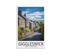 1000 Piece Puzzle for Adults，Giggleswick North Yorkshire Puzzles for Adults Teens Kids 1000 Pieces Impossible Puzzles Games Gift Toys Home Decoration 52x38cm