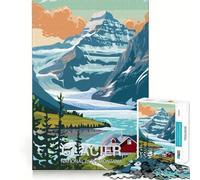 1000-piece Puzzle for Adults Glacier National Park Fine Joint Fun Smart Challenge Fun Quiet Game Time Birthday Hobby Gift (50x75cm)