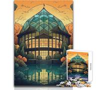 1000 Piece Puzzle For Adults Glass Doom Enjoy Gentle Leisure Relaxation Stable Fit Accurate Cutting Toy Size 38x52cm