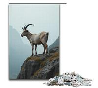 1000 Piece Puzzle For Adults Goat on The Cliff Game Puzzles for Is Ideal As A Gift for The Whole Family 1000 PCS(38x26cm)