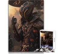 1000 Piece Puzzle For Adults Gold-Armored Ancient Alien Enjoy Gentle Leisure Relaxation Stable Fit Accurate Cutting Toy Size 38x26cm